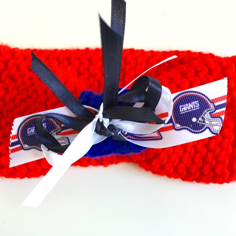 New York GIANTS Handmade Football Baby Headband *NEW*